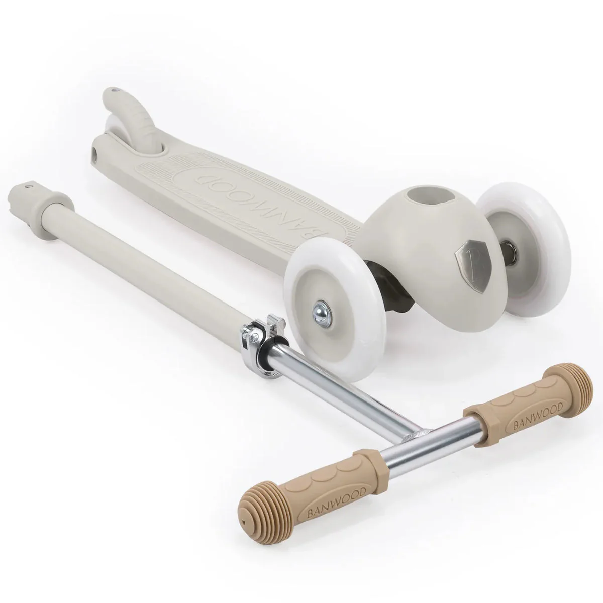 Banwood 3-Wheeled Eco Scooter - Ivory - Image 16