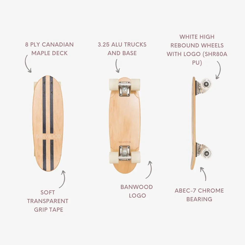 Banwood Skateboard - Navy - Image 3