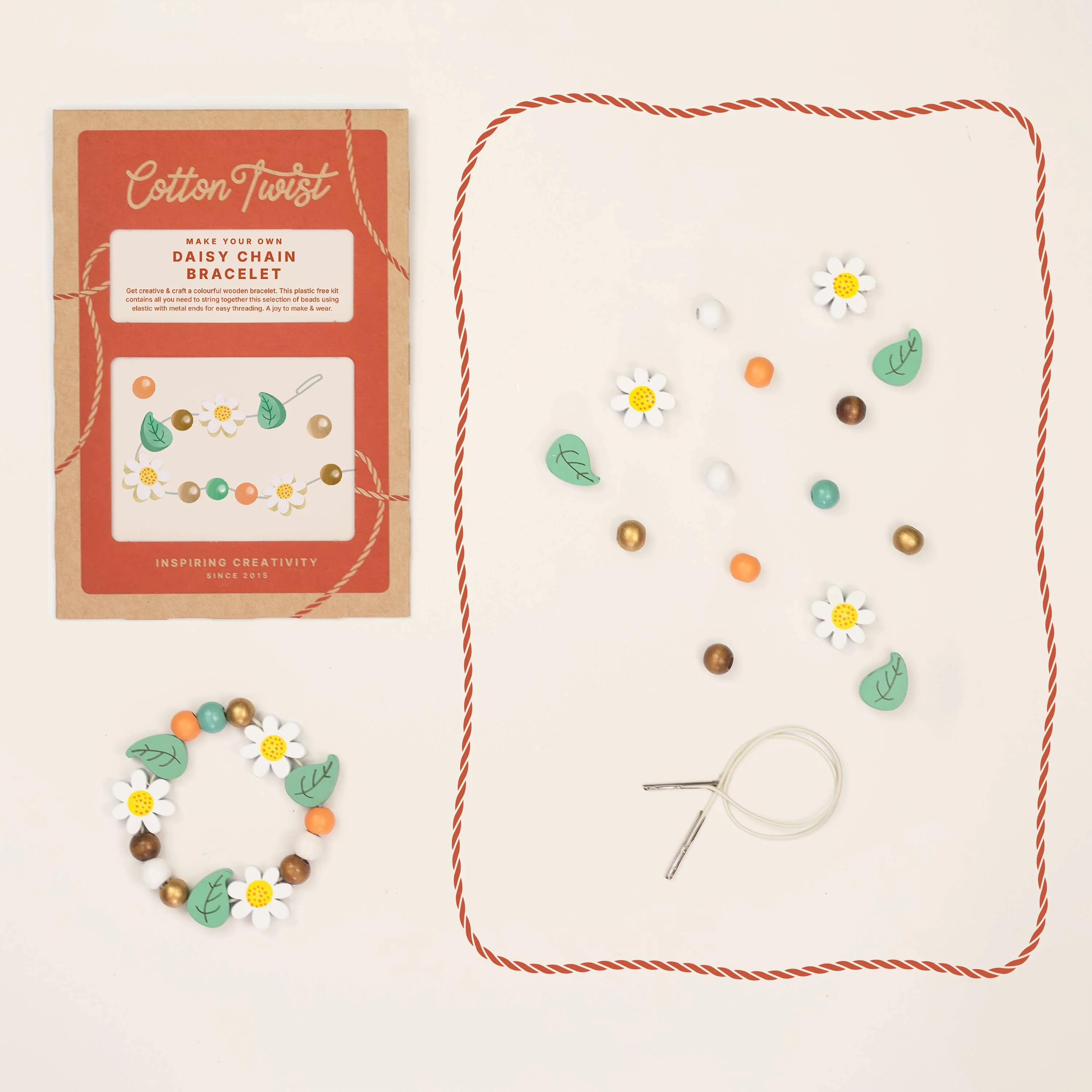 Cotton Twist Make Your Own Daisy Chain Bracelet - Image 4