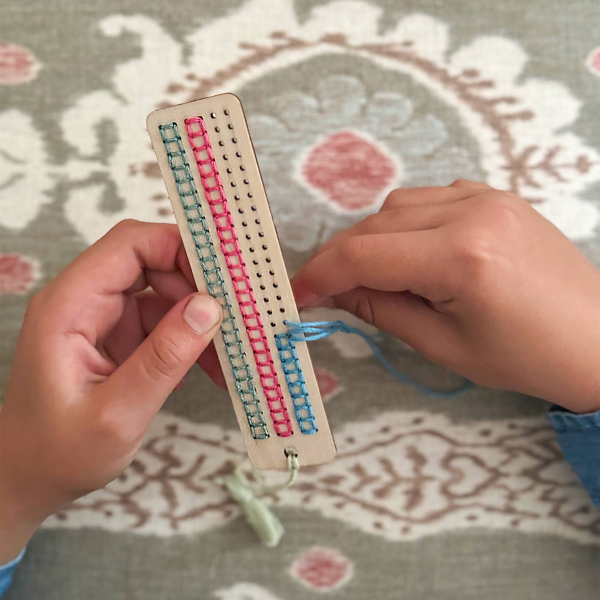 Cotton Twist DIY Craft Kit - Kids: Make Your Own Stitched Tassel Bookmark - Image 4
