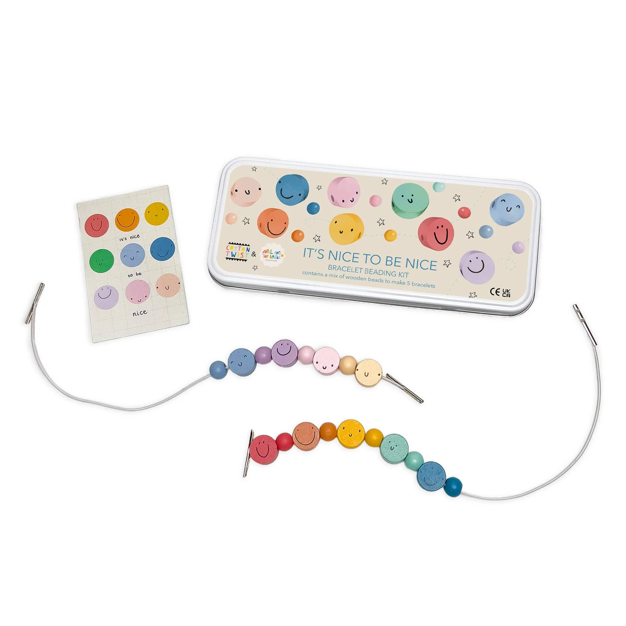Cotton Twist It's Nice To Be Nice Bracelet Beading Kit for Children - Image 5