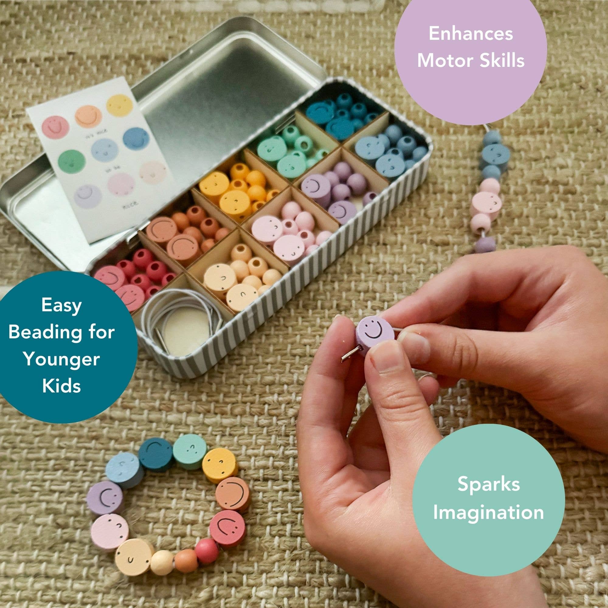 Cotton Twist It's Nice To Be Nice Bracelet Beading Kit for Children - Image 8