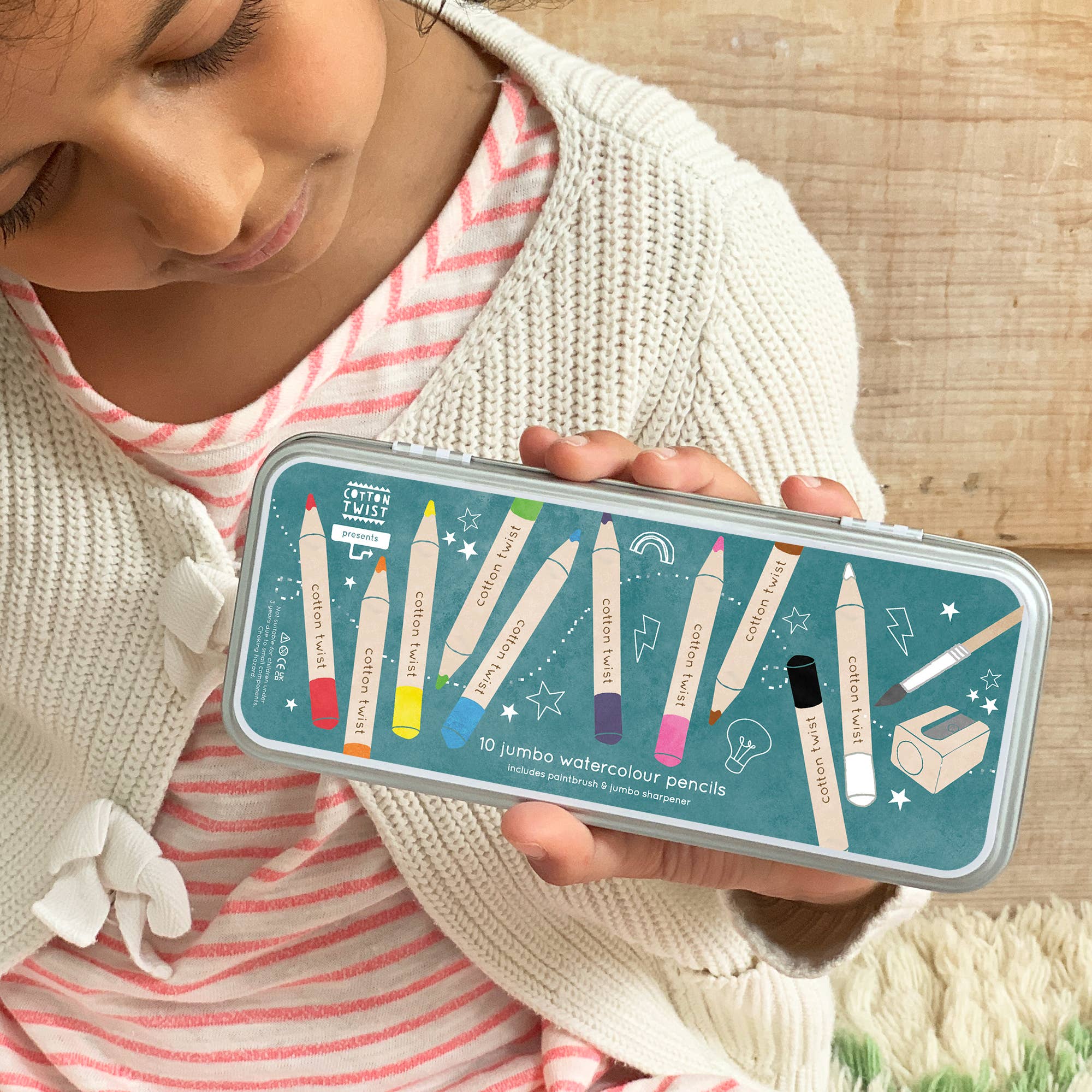 Cotton Twist Jumbo Watercolour Pencils Set - Image 2