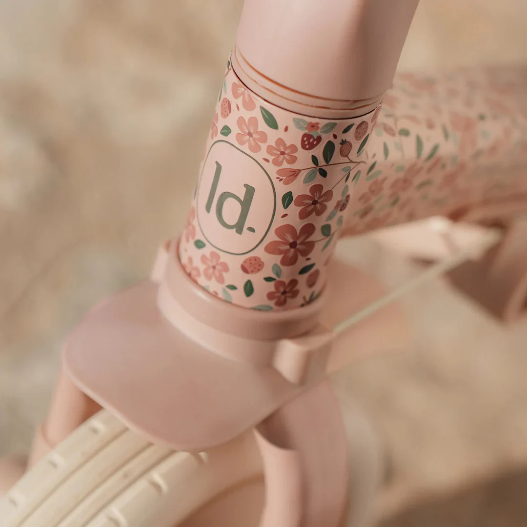 Little Dutch 4 in 1 Tricycle with push bar Fairy Floral - Image 4