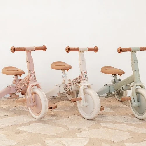 Little Dutch 4 in 1 Tricycle with Push Bar - Sunny Flower - Image 4