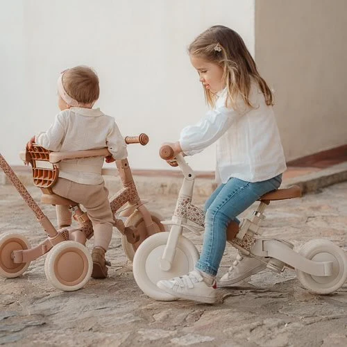 Little Dutch 4 in 1 Tricycle with Push Bar - Sunny Flower - Image 5