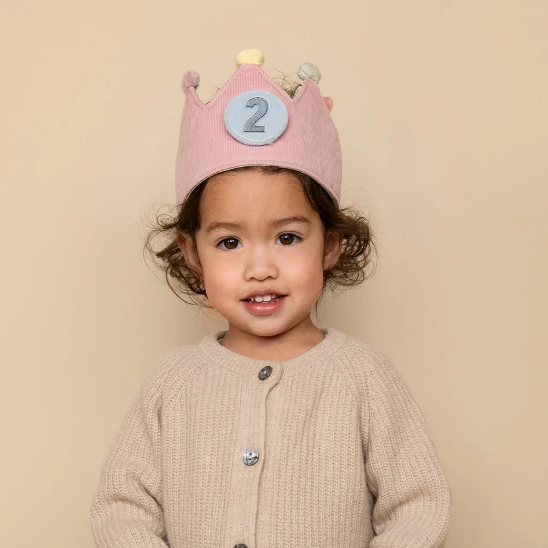 Little Dutch Birthday Crown with Numbers - Pink - Image 3