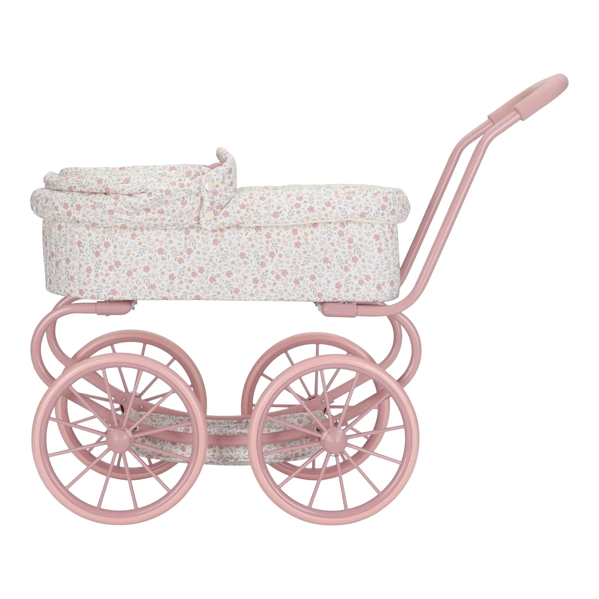 Little Dutch Metal Doll Pram - White - Image 4