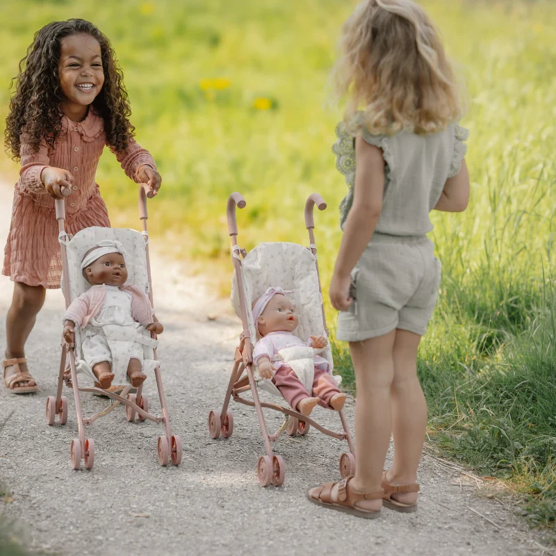 Little Dutch Metal Doll Stroller - Pink - Image 10