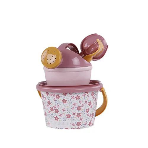 Little Dutch Pink Beach Set - 5 Pieces Pink Flowers - Image 3
