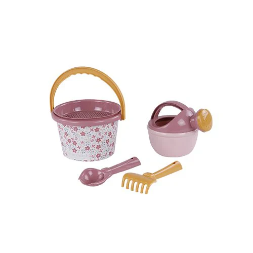Little Dutch Pink Beach Set - 5 Pieces Pink Flowers - Image 4
