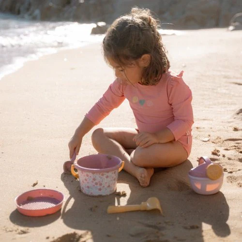 Little Dutch Pink Beach Set - 5 Pieces Pink Flowers - Image 5