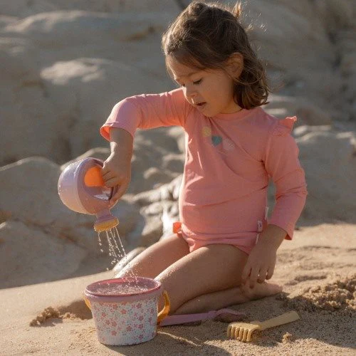 Little Dutch Pink Beach Set - 5 Pieces Pink Flowers - Image 8