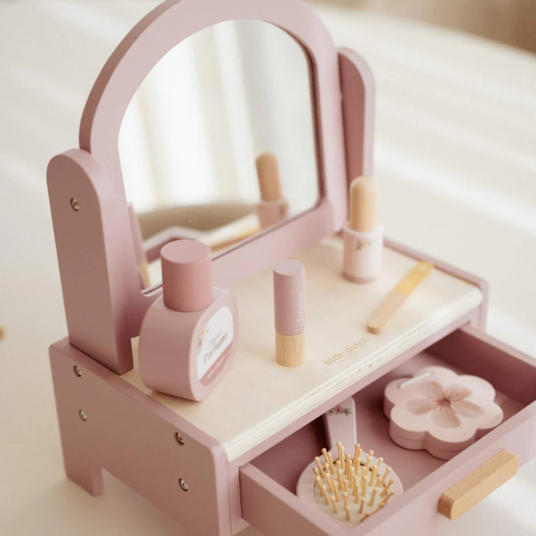 Little Dutch Small Wooden Vanity Table - Image 4