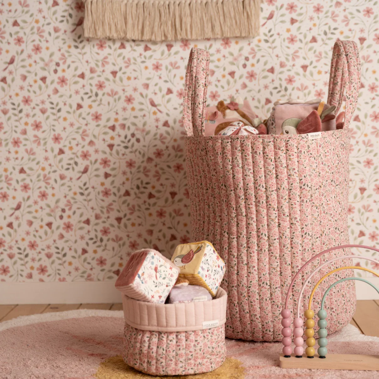 Little Dutch Storage basket large - Fairy Floral - Image 2