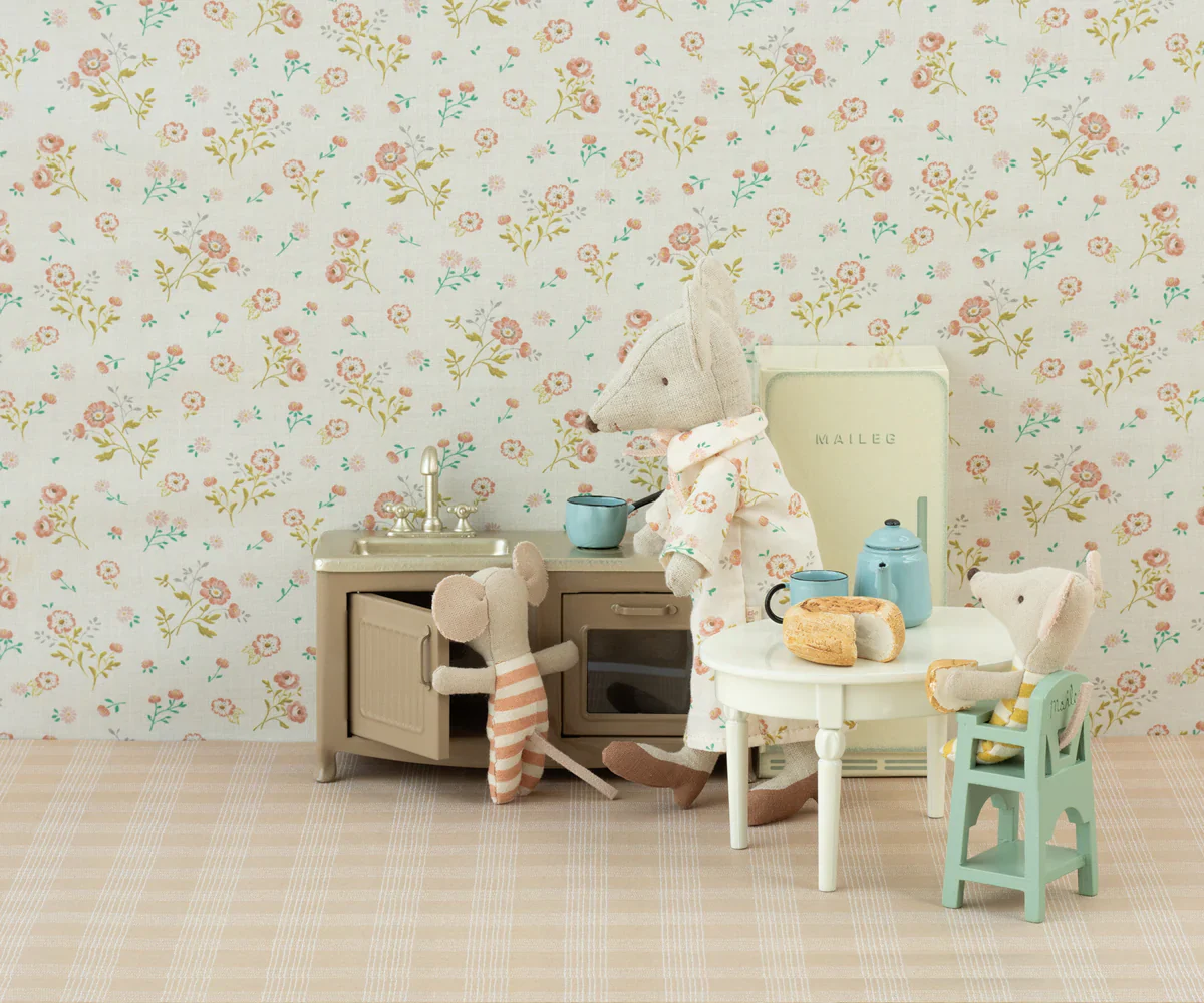 Maileg Baby High chair, Mouse, Mint - Image 2