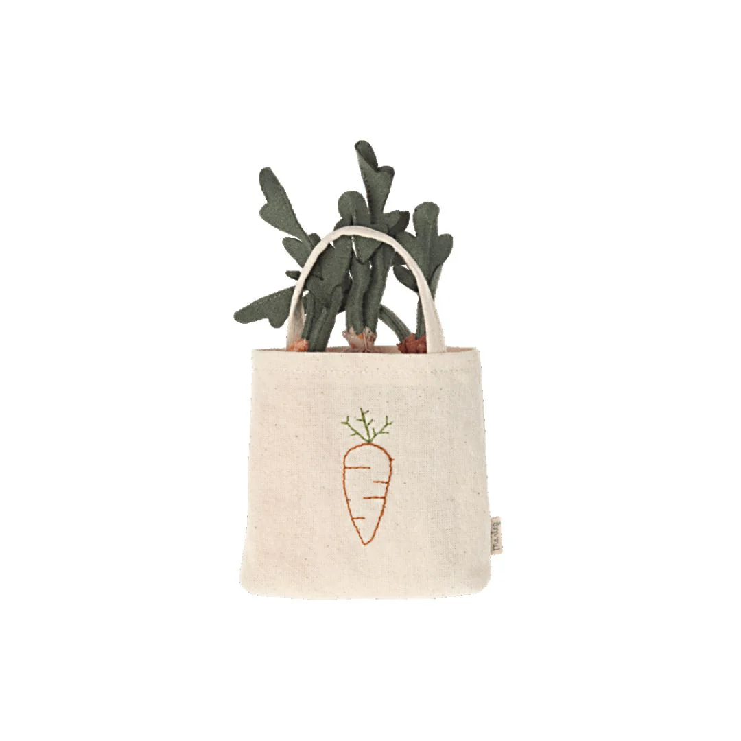 Maileg Carrots in shopping bag, Mini - Image 2