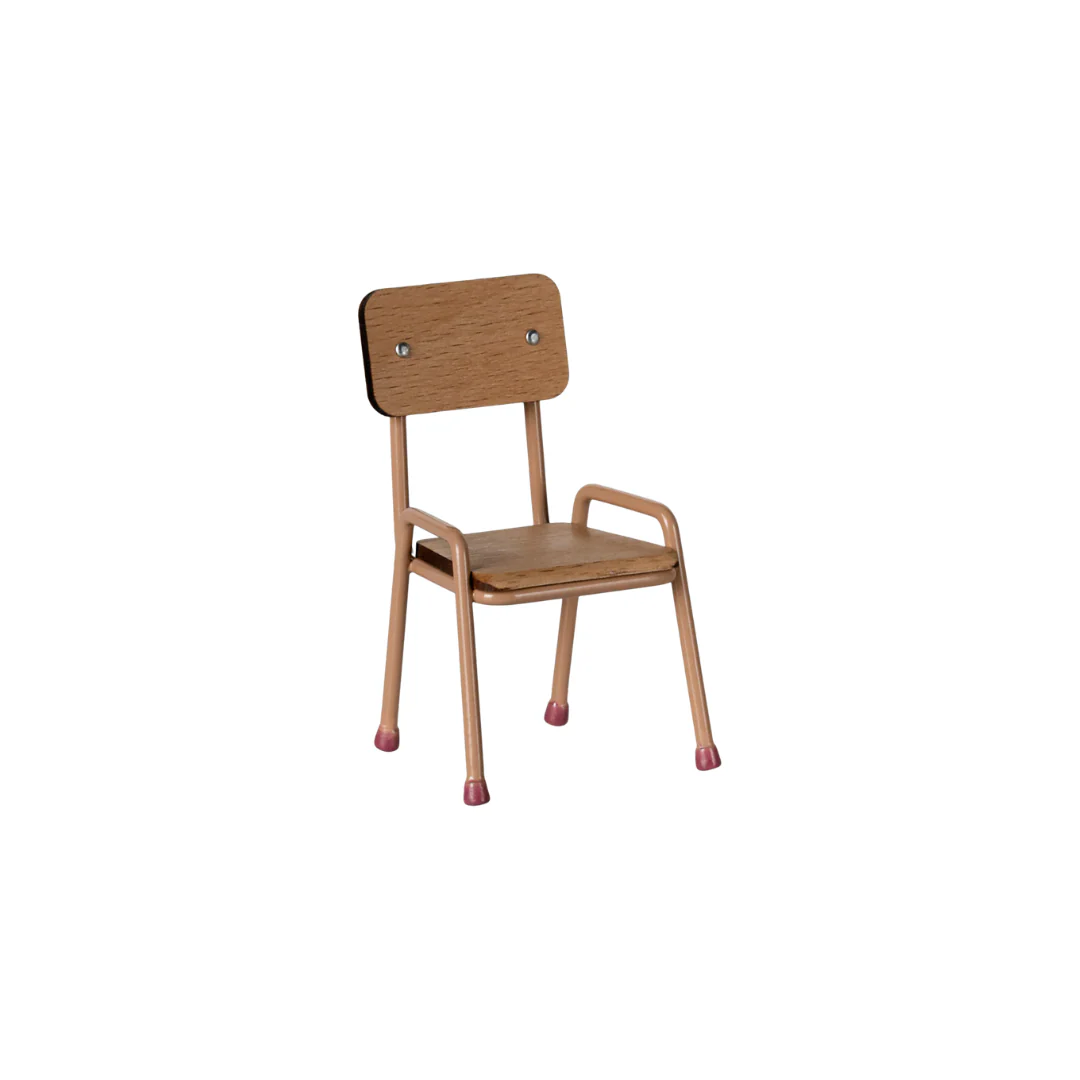 Maileg Chair, Mouse - Dark powder