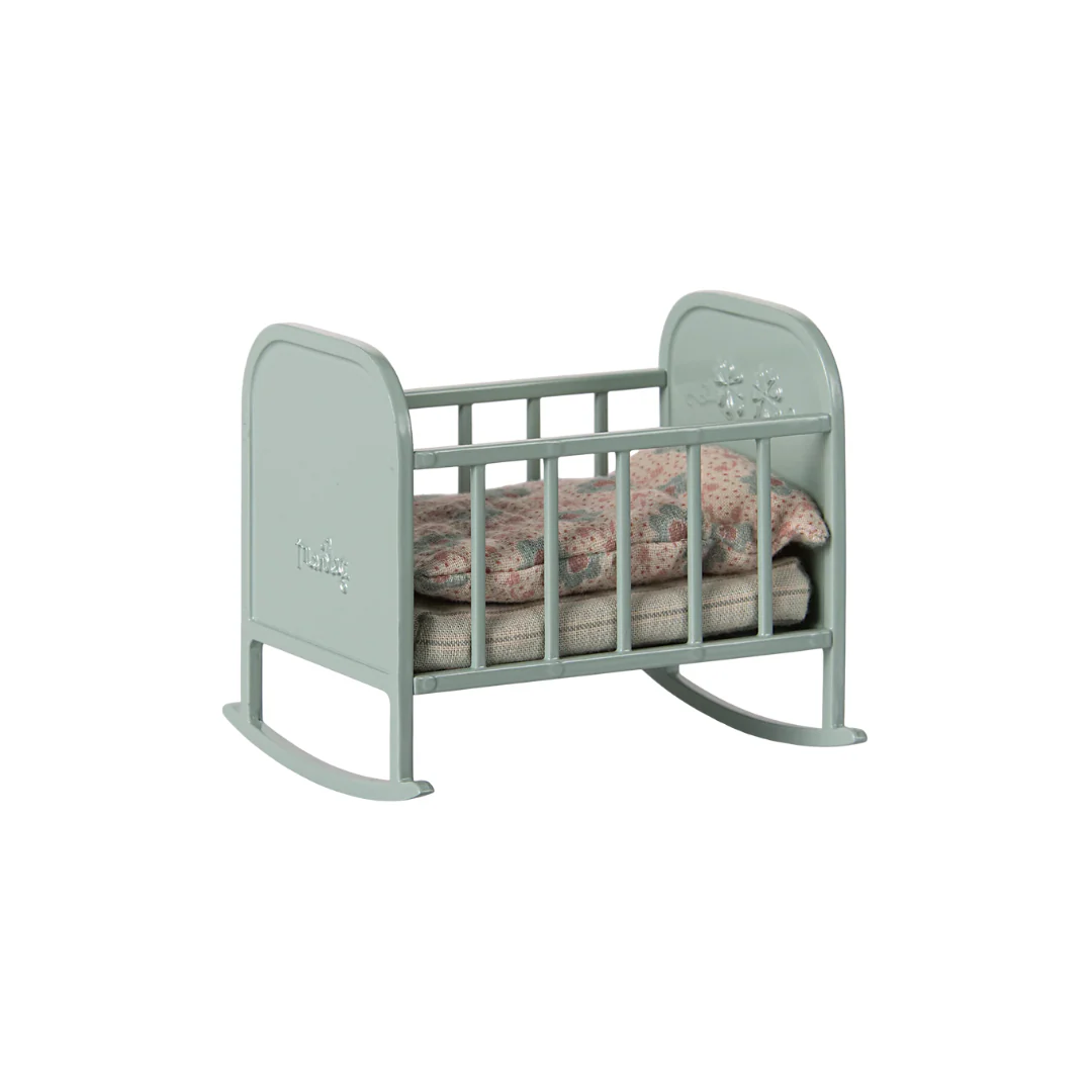 Maileg Cradle, My - Blue mint