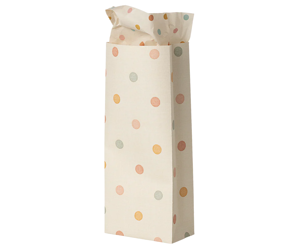 Maileg Gift bag, Mini - Multi dots