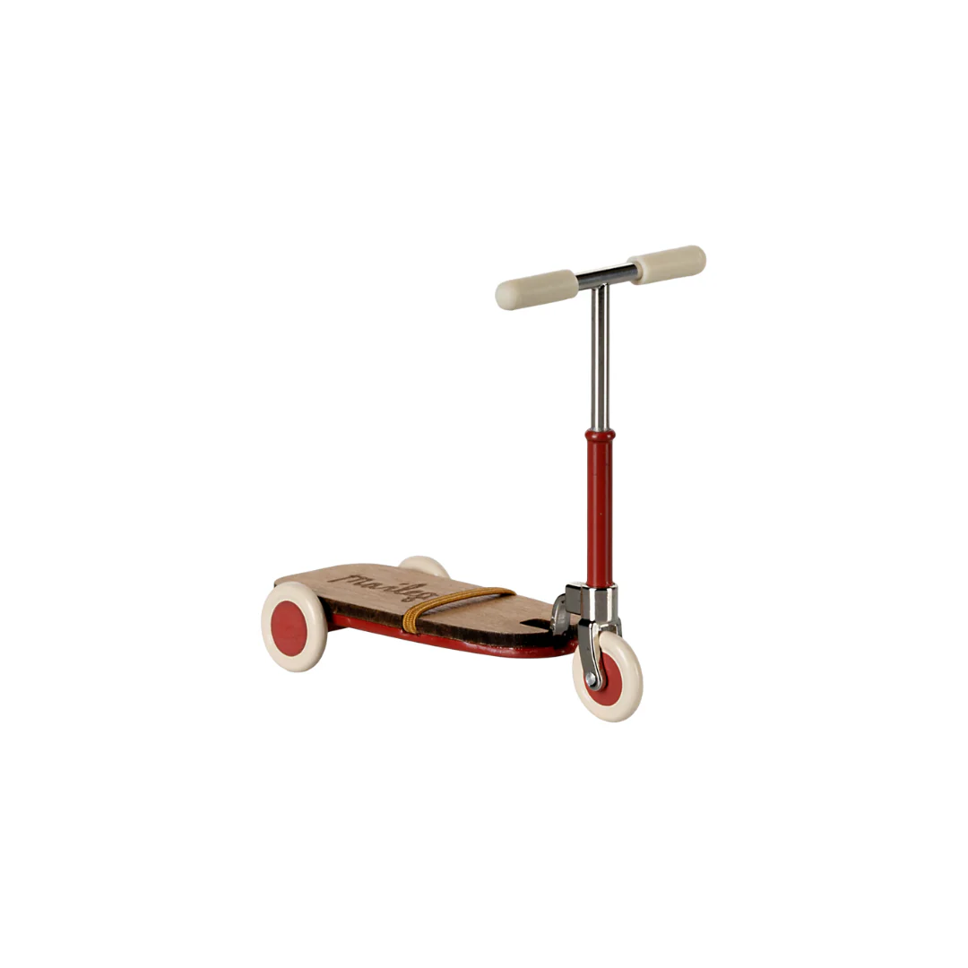 Maileg Kick board scooter, Mouse - Red