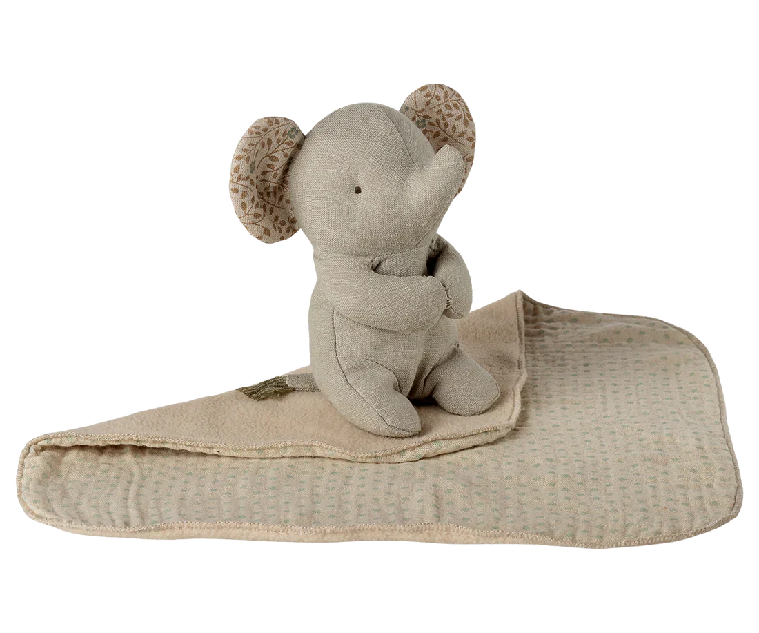 Maileg Lullaby friends, Elephant, Mini - Iron grey - Image 3