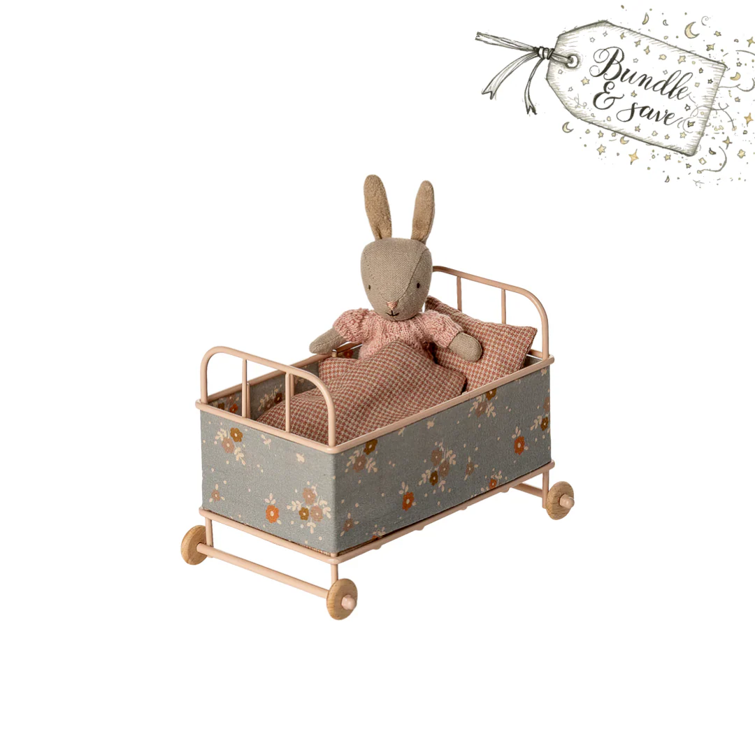 Maileg Micro Cot & Bunny Bundle - Image 2