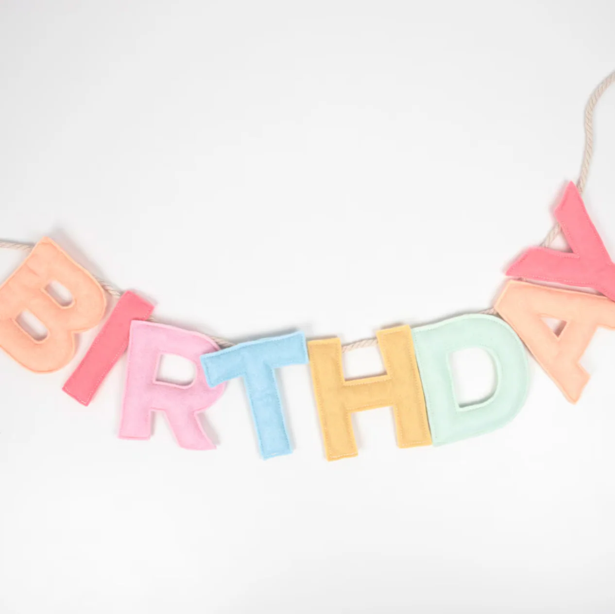 Meri Meri Felt Happy Birthday Garland - Image 4