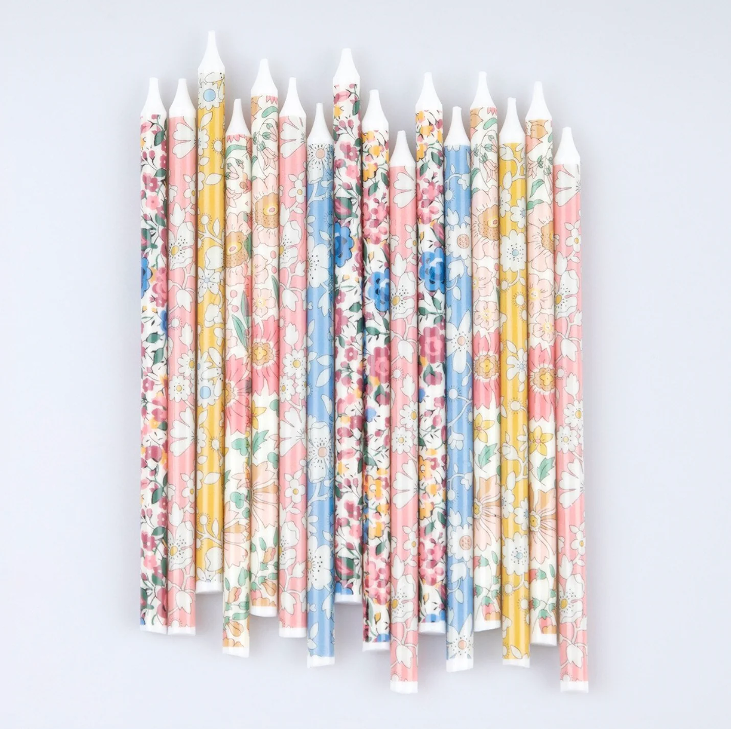 Meri Meri x Liberty Mixed Print Party Candles (x 16) - Image 4