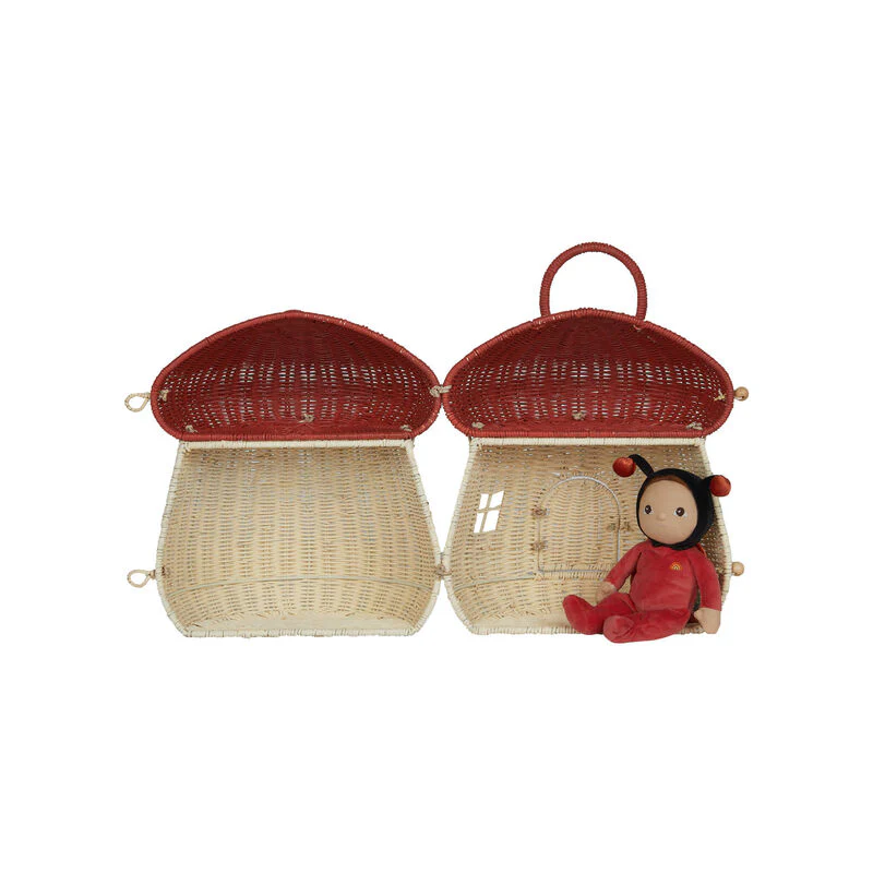 Olli Ella Mushroom Doll House - Red - Image 4