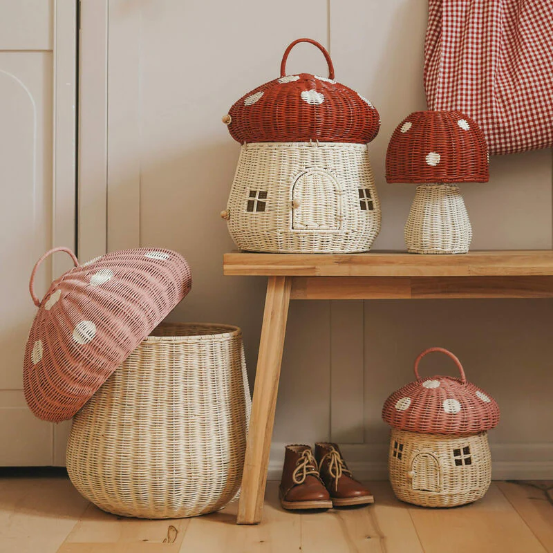 Olli Ella Mushroom Doll House - Red - Image 7