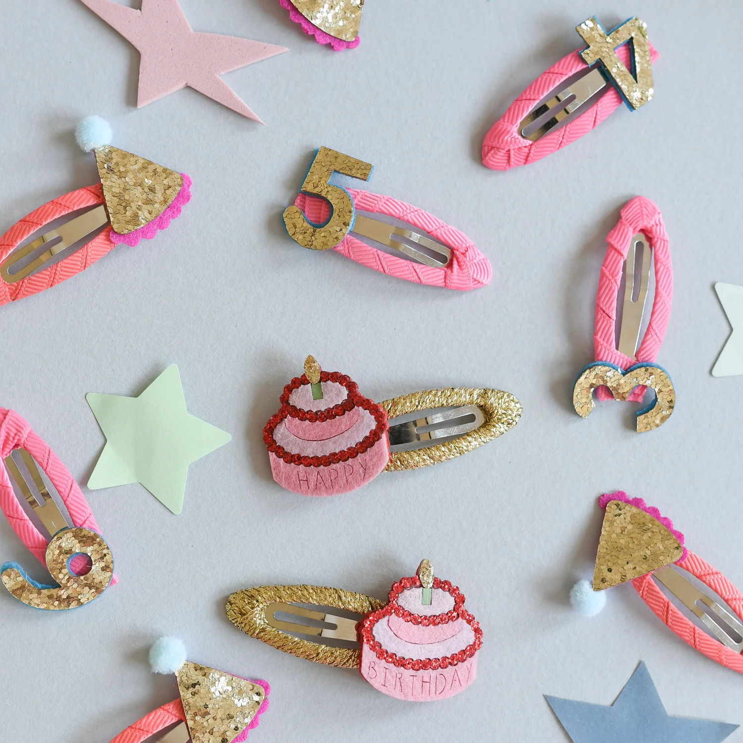Rockahula Birthday Glitter Clips - Age 4 - Image 3