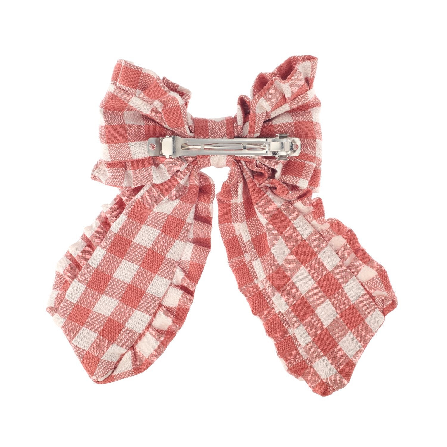 Rockahula Gingham Ruffle Long Bow Clip - Image 3