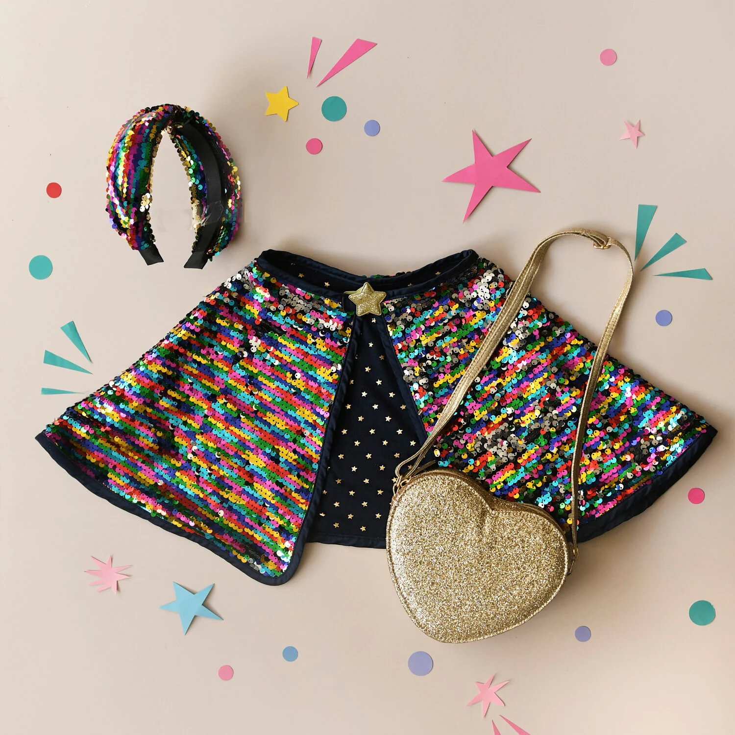 Rockahula Love Heart Gold Glitter Bag - Image 7