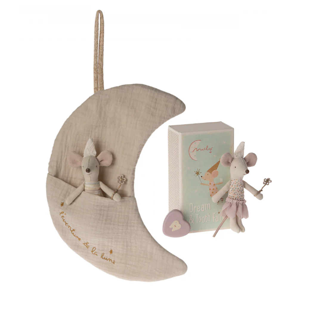 Maileg Sweet Dreams Little Tooth Fairy, Little Sister, Gift Set