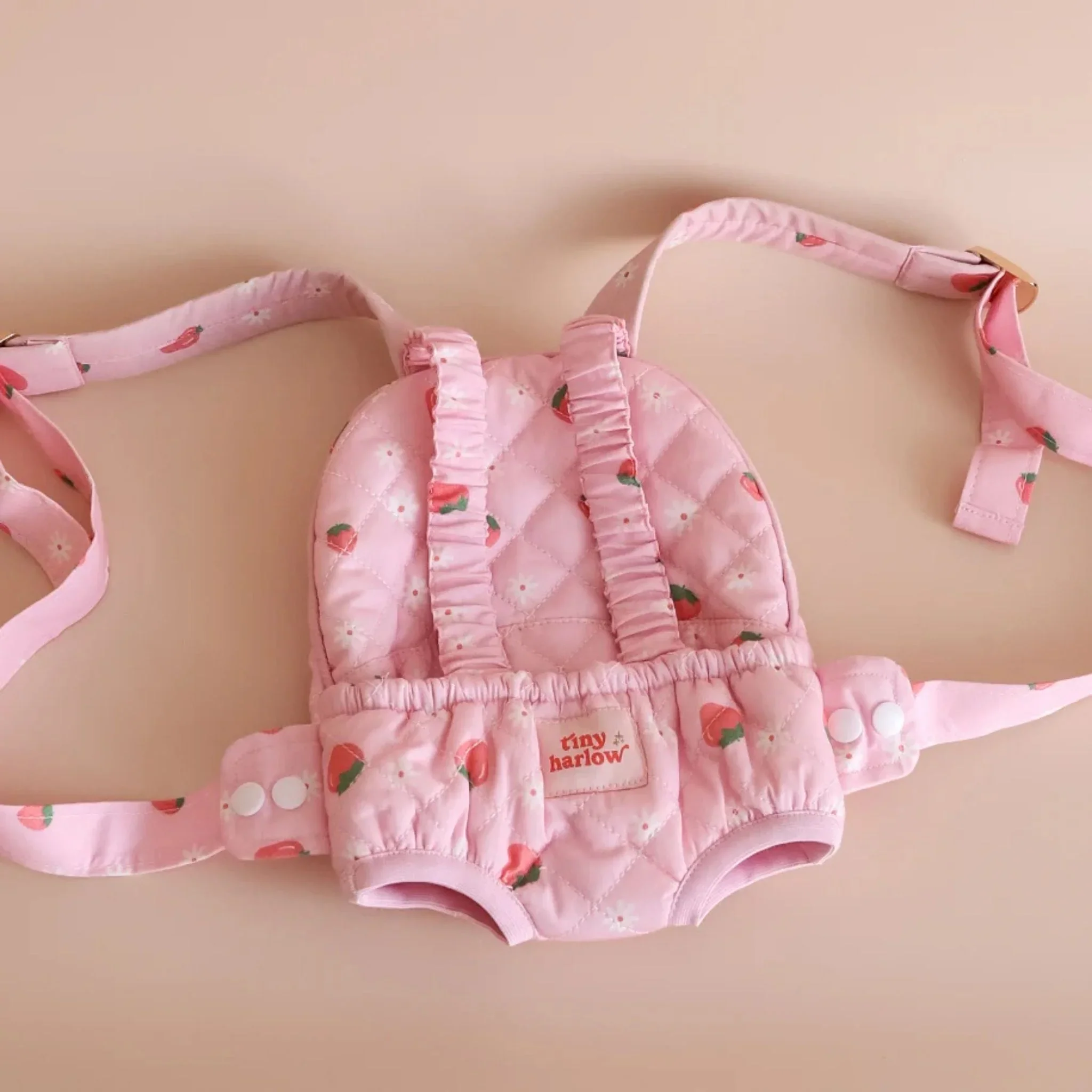 Tiny Harlow Baby Carrier – Strawberry Picnic - Image 6