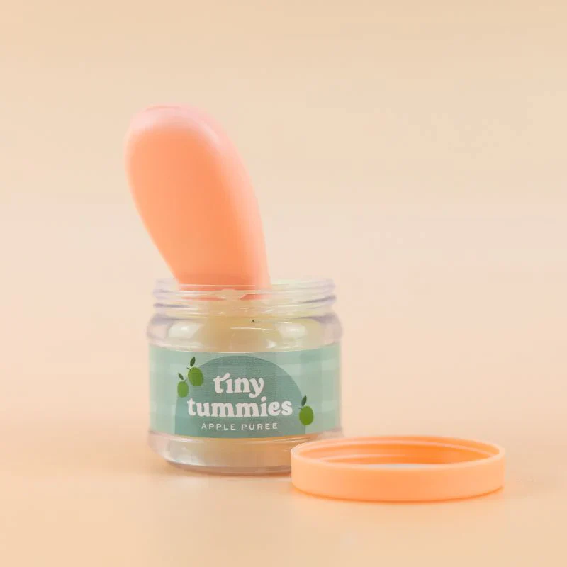 Tiny Harlow Tiny Tummies Apple Puree Jar & Spoon Set