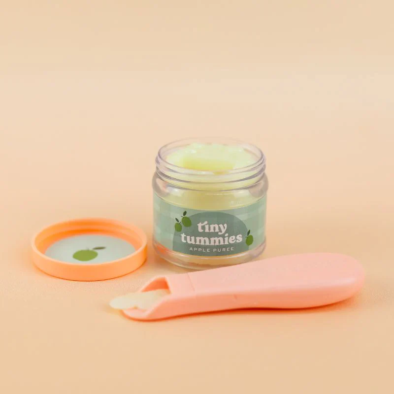Tiny Harlow Tiny Tummies Apple Puree Jar & Spoon Set - Image 3