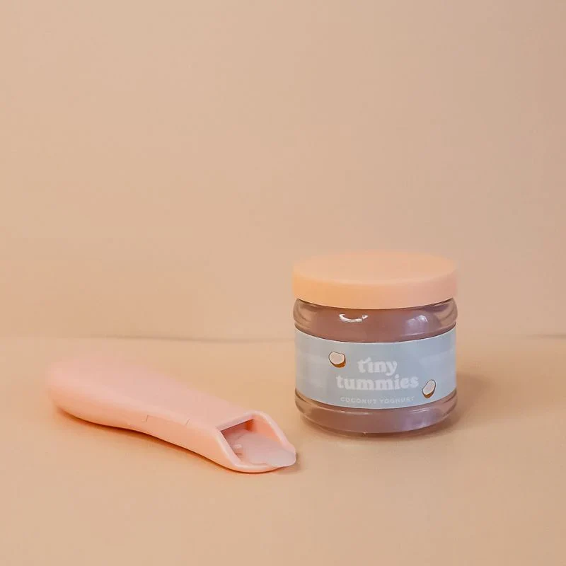 Tiny Harlow Tiny Tummies Coconut Yogurt Jar & Spoon Set