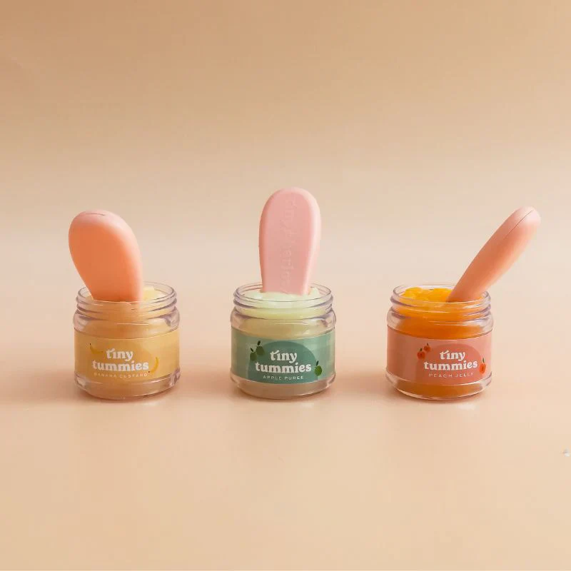 Tiny Harlow Tiny Tummies Peach Jelly Food Jar & Spoon Set - Image 3
