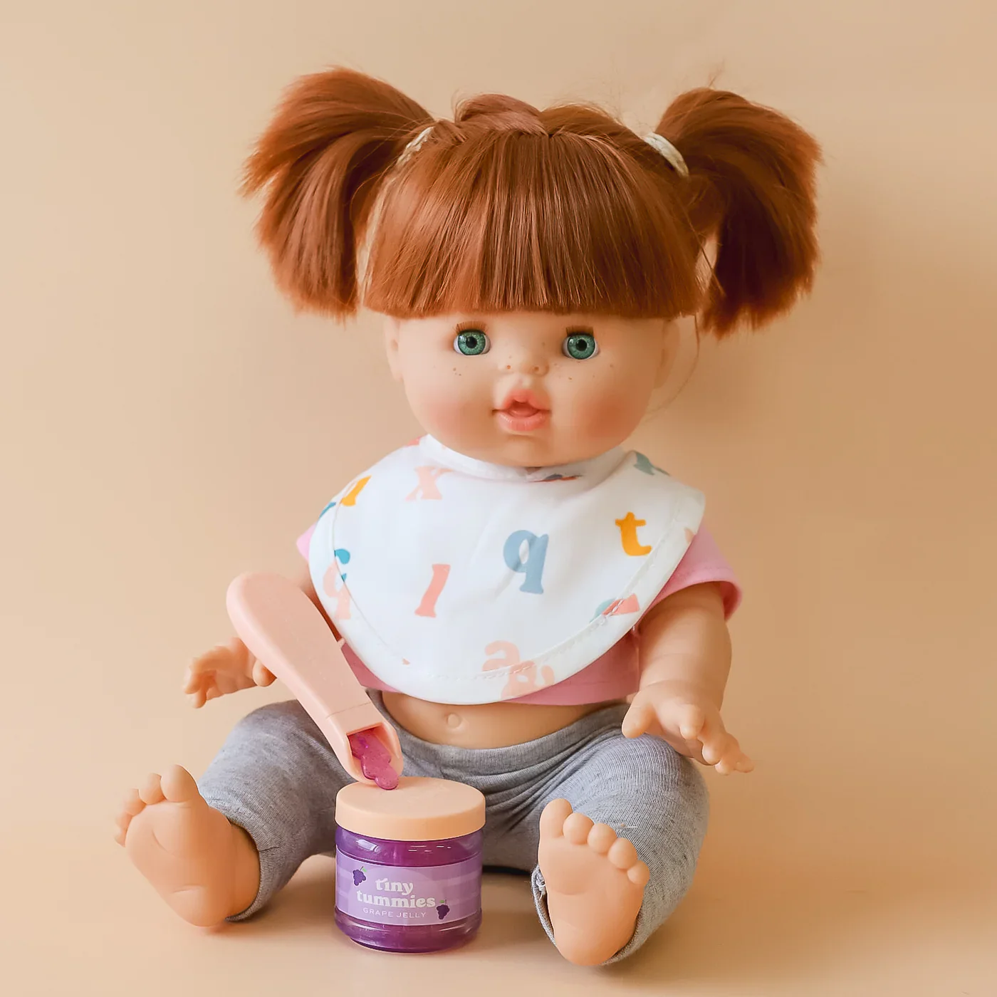 Tiny Harlow Tiny Tummies Grape Jelly Food Jar & Spoon Set - Image 2